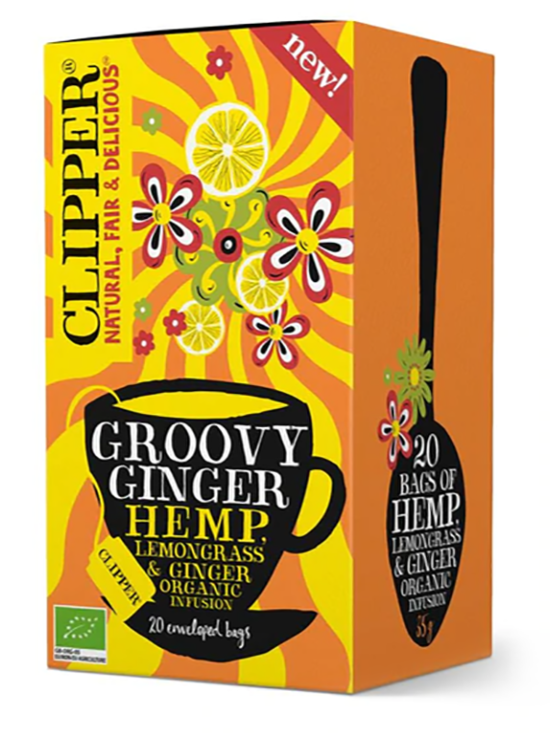 Organic Groovy Ginger Hemp Infusion, 20 Bags (Clipper)