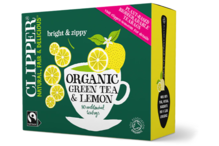 Organic Green & Lemon Tea, 80 Bags (Clipper)