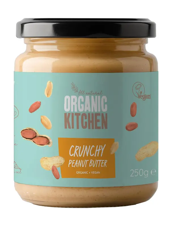 Organic Peanut Butter Crunchy 250g (Organic Kitchen)