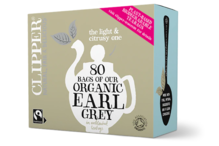 Organic Fairtrade Earl Grey Tea, 80 Bags (Clipper)