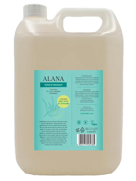 Aloe Vera and Avocado Shampoo 5L (Alana)