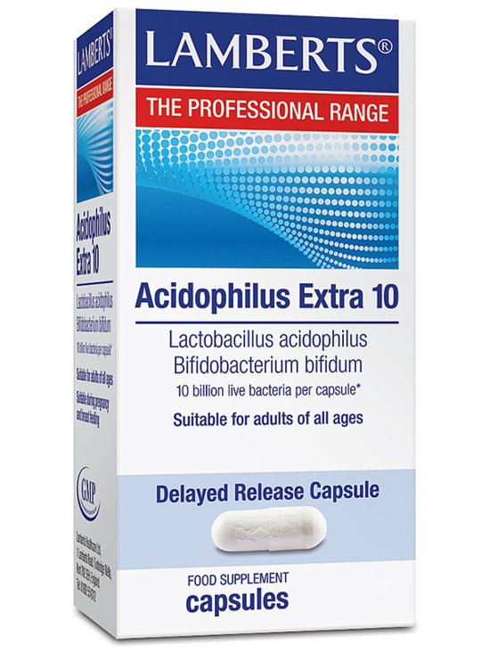 Acidophilus Extra 10, 60 Capsules (Lamberts)