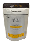 Hair Skin and Nails Refill Pouch 60 Capsules (Balanced)