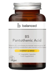 B5 Pantothenic Acid 30 Capsules (Balanced)