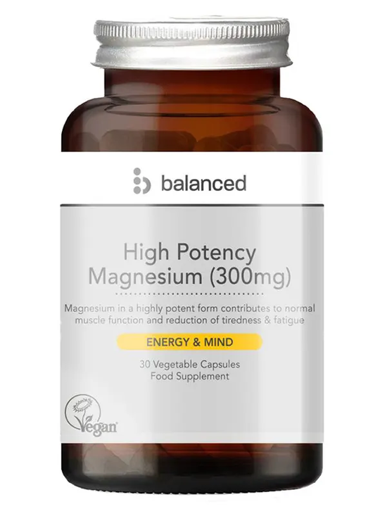 High Potency Magnesium 30 Capsules (Balanced)