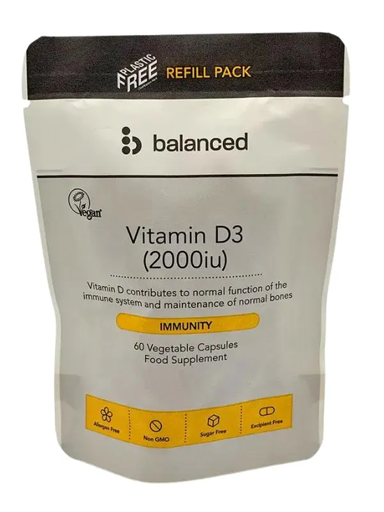 Vitamin D3 Refill Pouch 60 Capsules (Balanced)