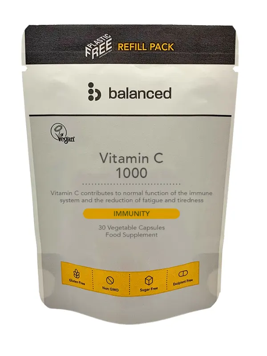 Vitamin C 1000 Refill Pouch 30 Capsules (Balanced)