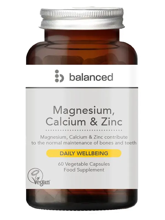 Magnesium Calcium and Zinc 60 Capsules (Balanced)