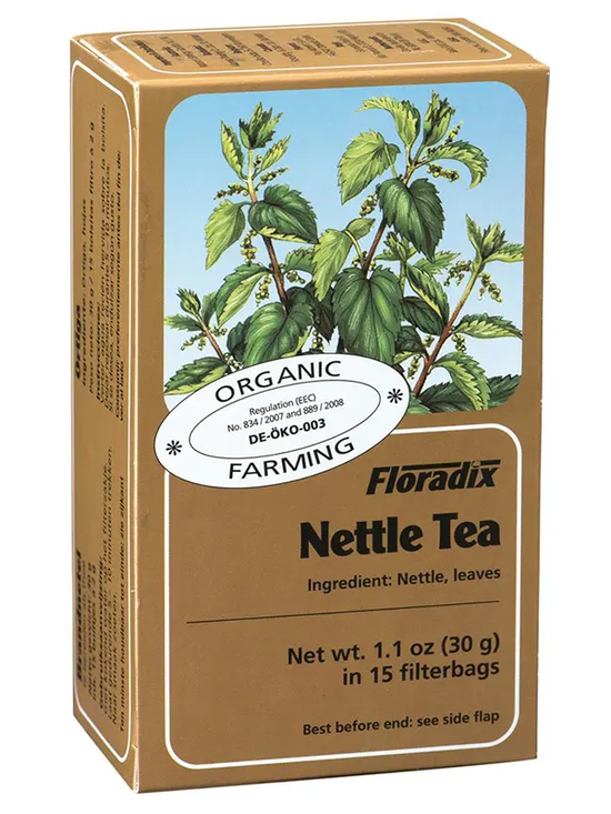 Organic Nettle Herbal Tea, 15 Bags (Floradix)