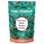 Premium Black Pepper Powder 1kg (Sussex Wholefoods)
