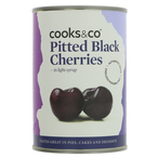 Pitted Black Cherries 425g (Cooks and Co)