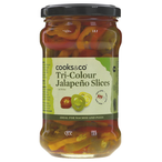 Tri Colour Jalapenos 290g (Cooks and Co)