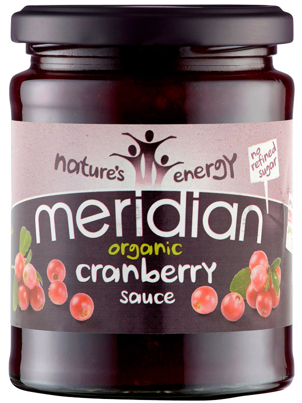 Cranberry Fruit Sauce, Organic 284g (Meridian)