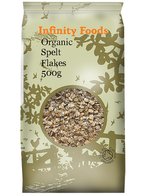 Wholegrain Spelt Flakes, Organic 500g (Infinity Foods)