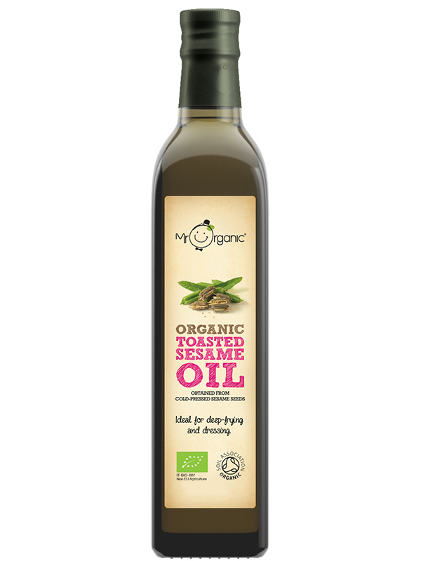 Organic Toasted Sesame Seed Oil 250ml (Mr Organic) Healthy Supplies