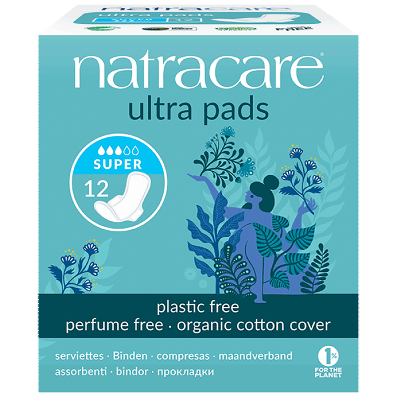 Ultra Pads, Super with Wings x12 (Natracare)