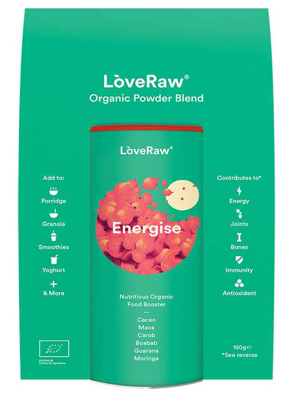 Energise Booster Blend, Organic 150g (LoveRaw)