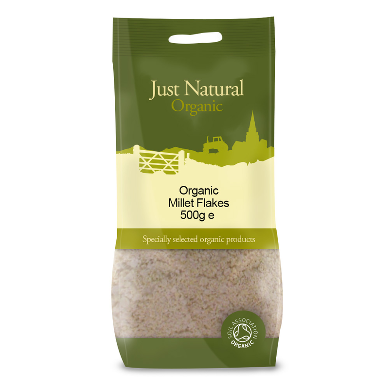 Millet Flakes 500g, Organic (Just Natural Organic) Healthy Supplies
