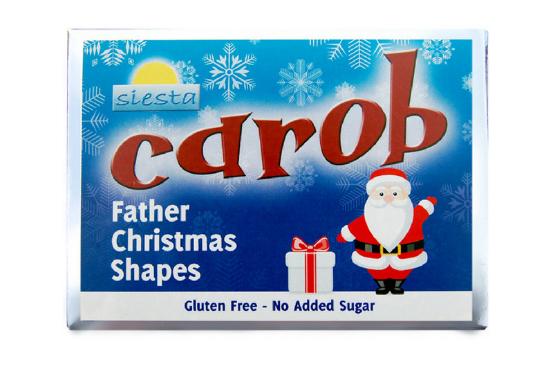 Carob Father Christmas Pieces 120g (Siesta)