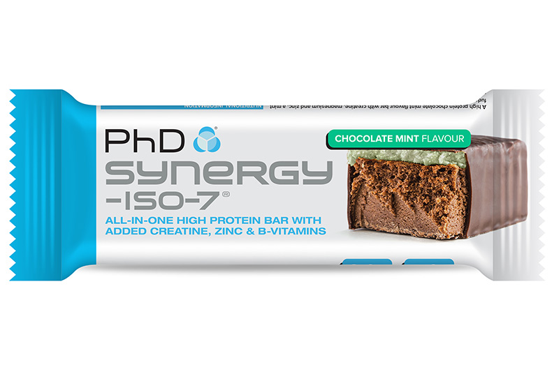 Synergy ISO-7 Chocolate Mint Protein Bar 70g (PHD Nutrition)