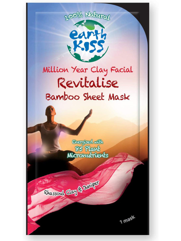 Million Year Clay Revitalise Bamboo Sheet Mask 17g (Earth Kiss)