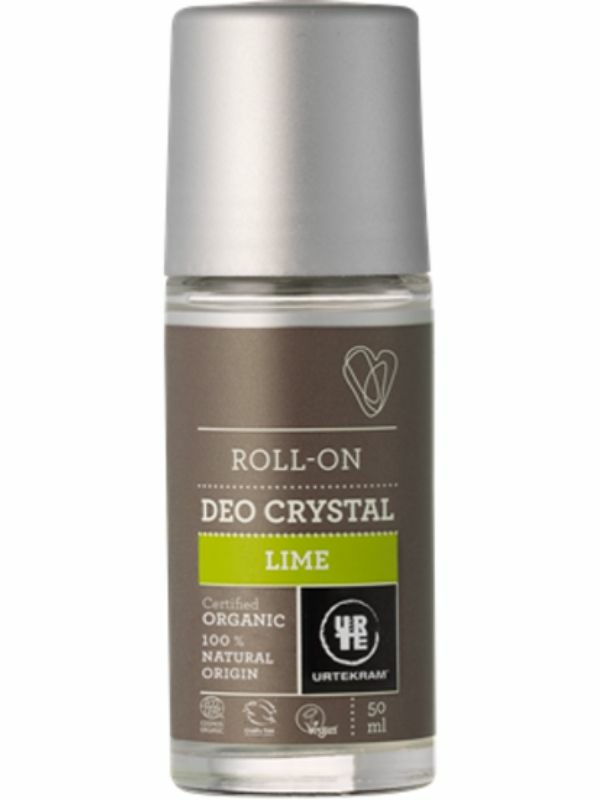 Crystal Deodorant Roll On Lime, Organic 50ml (Urtekram)