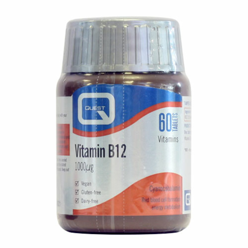 Vitamin B12 Tablets 1000ug, 60 Tablets (Quest Vitamins) Healthy Supplies