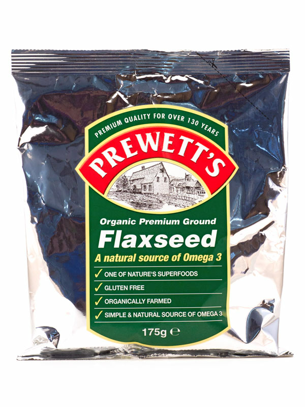 Ground Flaxseed, Organic 175g (Prewetts) Healthy Supplies