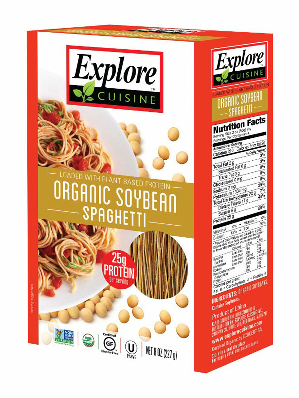 Soybean Spaghetti 200g, Organic (Explore Cuisine)