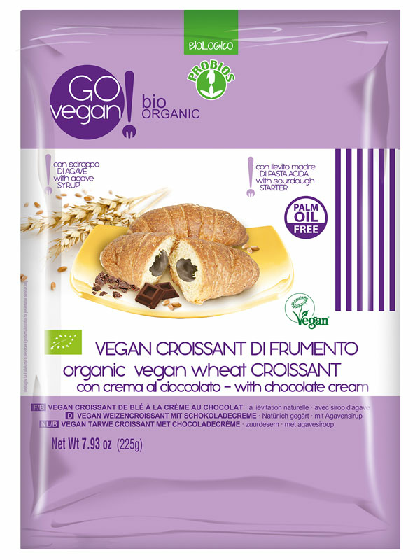 Vegan Croissant with Chocolate Cream, Organic 5 x 45g (Go Vegan)