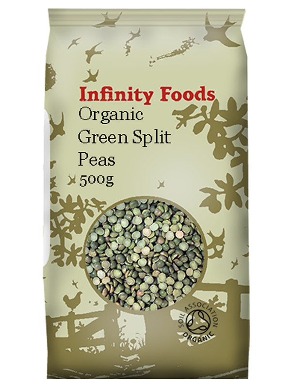 Organic Green Split Peas 500g (Infinity Foods)