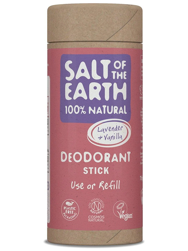 Lavender & Vanilla Deodorant Stick Refill 75g (Salt of the Earth)