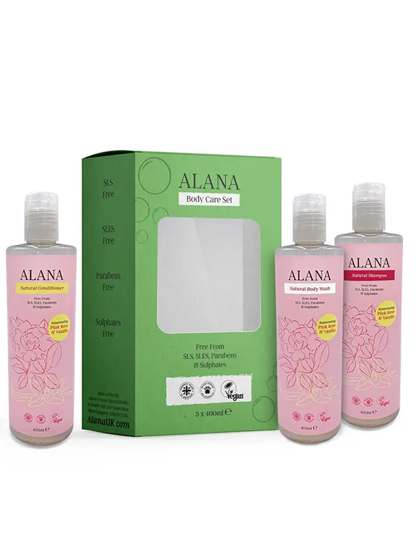Pink Rose and Vanilla Body Care Set 400ml (Alana)