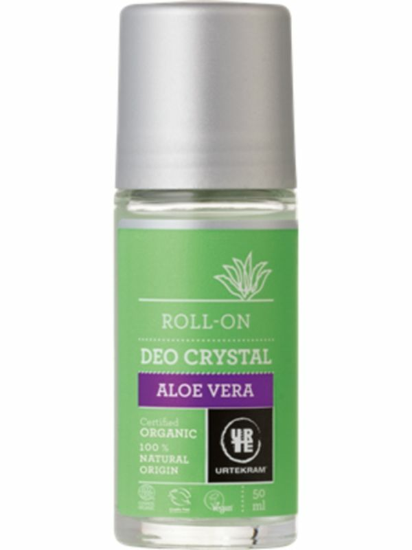 Crystal Deodorant Roll On Aloe Vera, Organic 50ml (Urtekram)