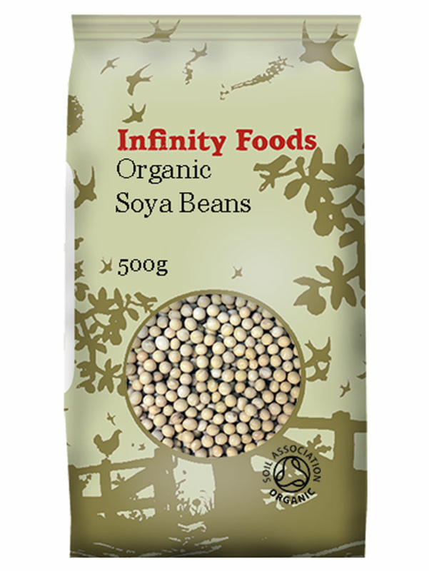 Soya Beans 500g, Organic (Infinity Foods) Healthy Supplies