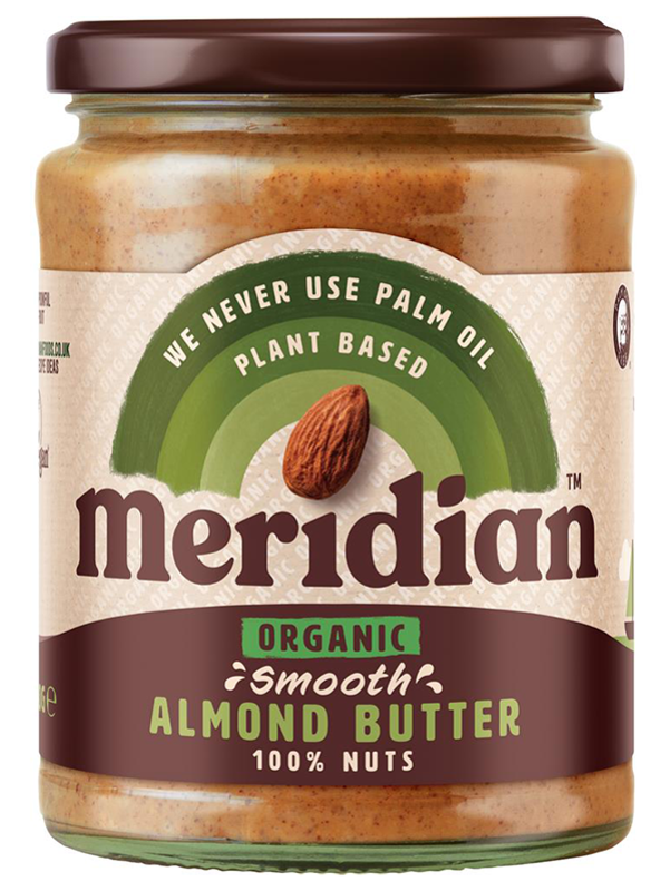 Organic Smooth Almond Butter 470g (Meridian)