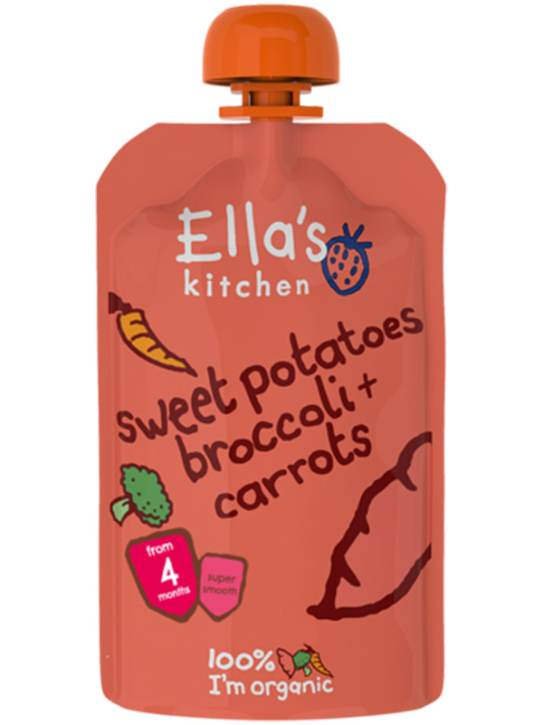Stage 1 Sweet Potato, Broccoli & Carrots, Organic 120g (Ella's Kitchen)
