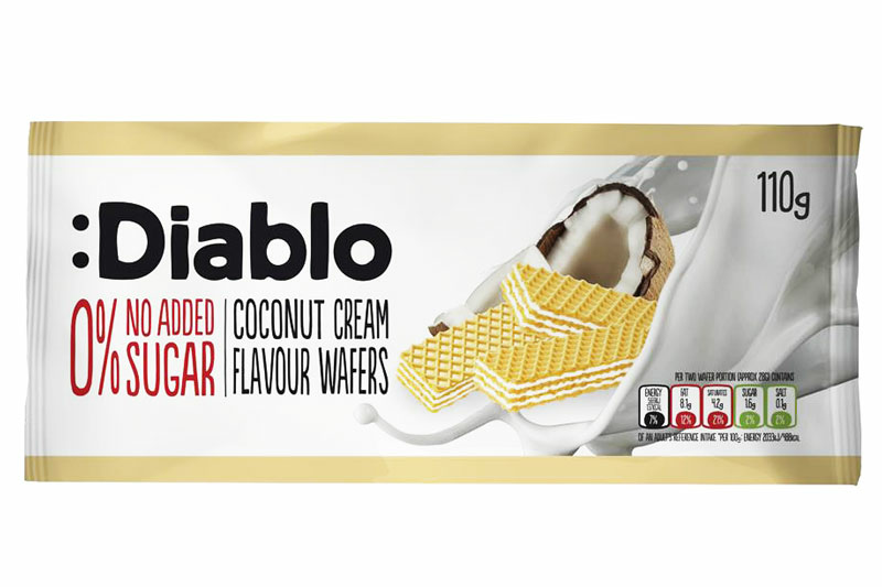 Coconut Cream Wafers 110g (Diablo Sugar Free)