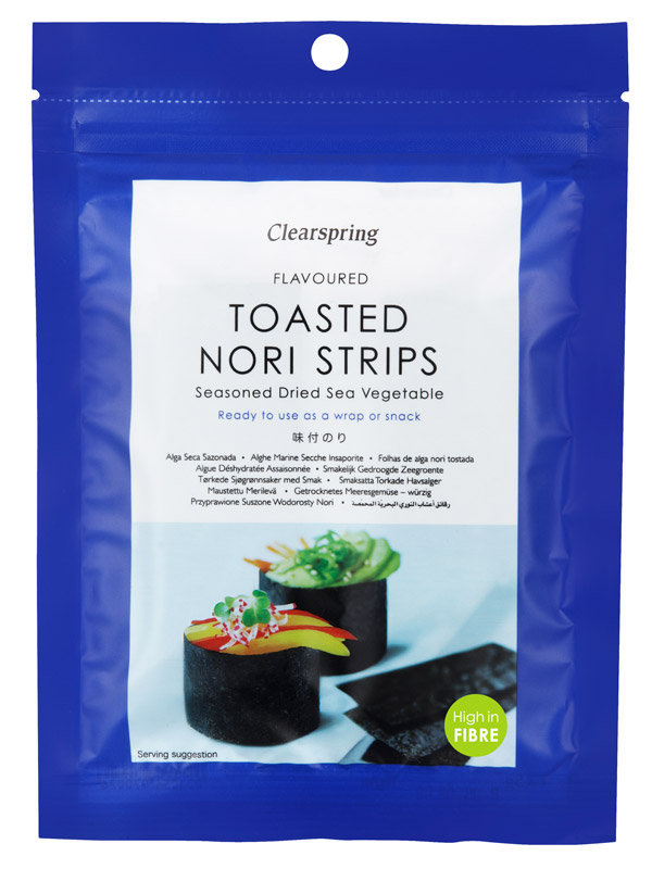 Clearspring Sushi Nori Sheets Toasted/Flat 17g (7 sheets)