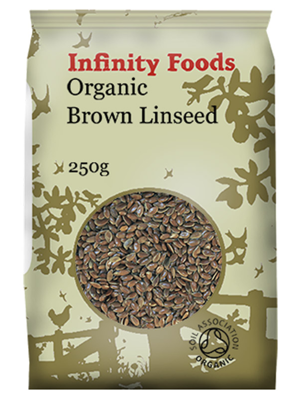 Whole Brown Flax Seeds [Linseed] 250g - Organic (Infinity Foods)