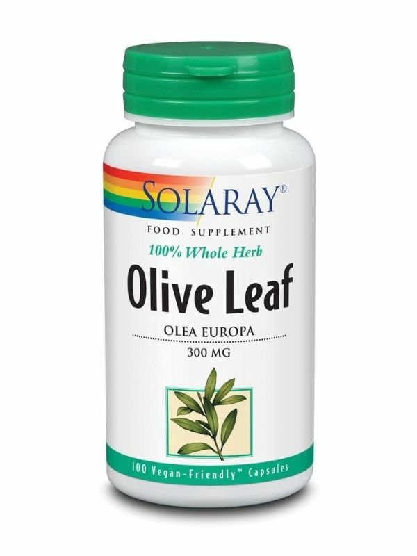Olive Leaf 300mg 100 Capsules (Solaray) Healthy Supplies