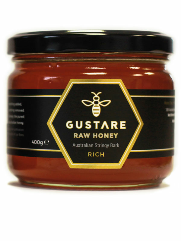 Stringy Bark Raw Australian Honey 400g (Gustare)