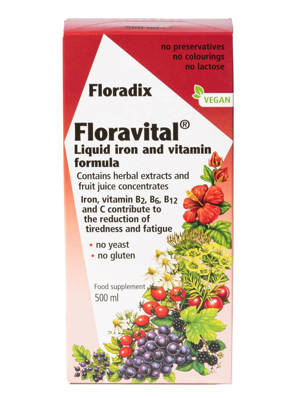 Vegan Floravital Liquid Iron Formula 500ml (Floradix)