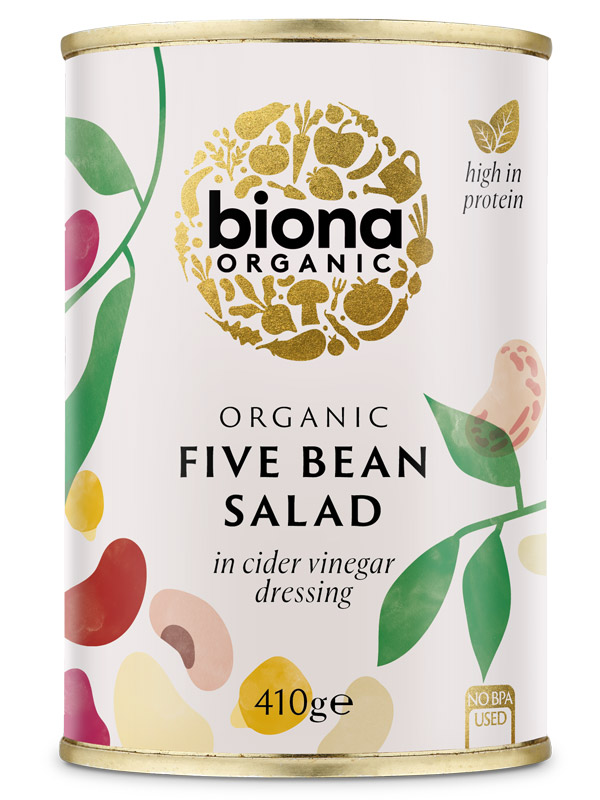 Organic Five Bean Salad 410g (Biona)