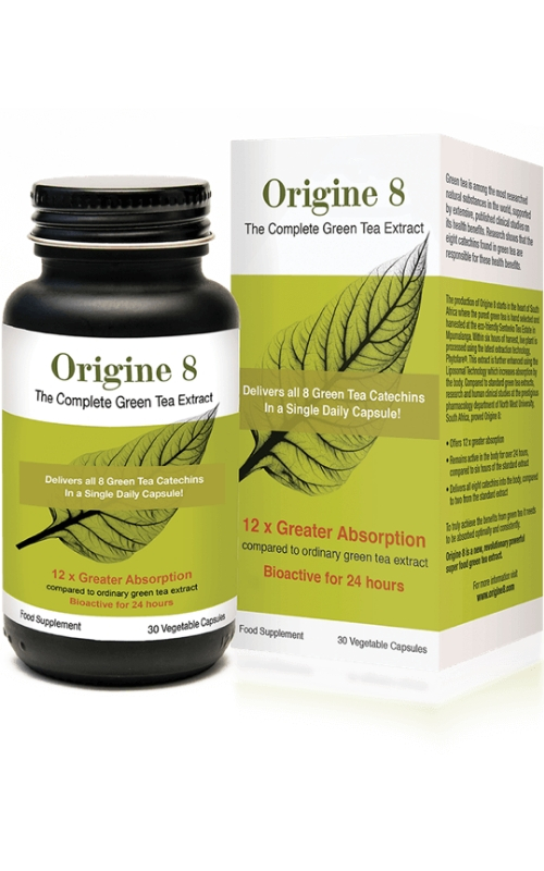Origine 8 Green Tea Extract Supplements, 30 Capsules (Coyne Healthcare)
