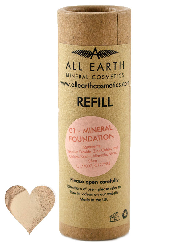 Mineral Foundation shade 01, Refill 8g (All Earth Mineral Cosmetics)