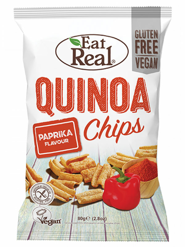 Quinoa Chips with Paprika 80g (Eat Real) Healthy Supplies
