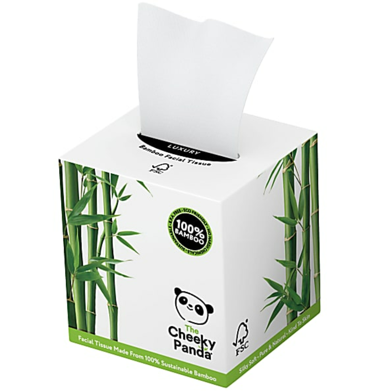 Bamboo Facial Tissue Cube x 56 Sheets (Cheeky Panda) Healthy Supplies