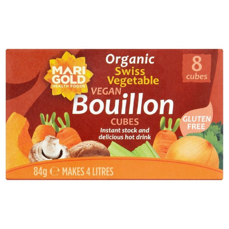 Swiss Vegetable Bouillon Cubes, Organic 84g [8 Cubes] (Marigold
