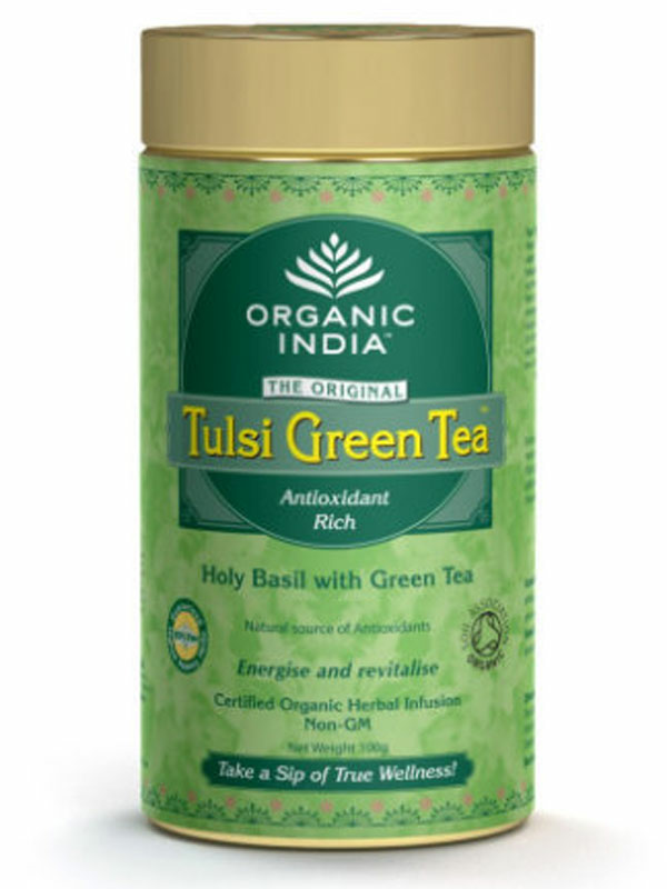 Tulsi Green Loose Leaf Tea, Organic 100g (Organic India)
